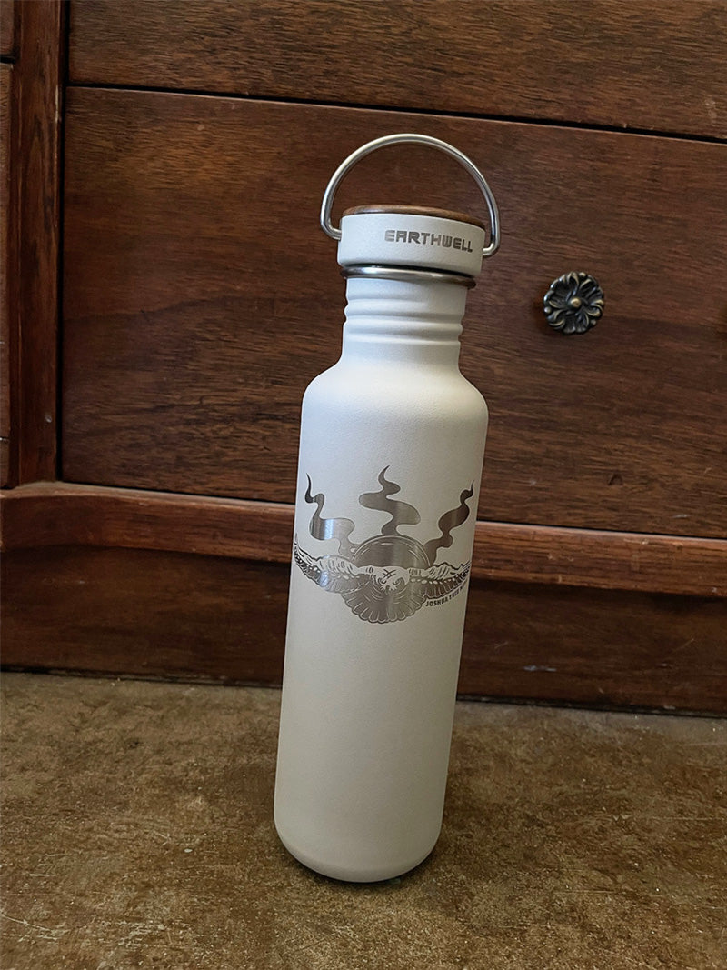 Owl Water Bottle 27oz - Cork Lid