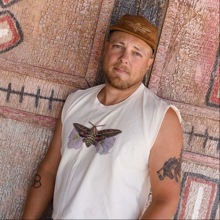 Cream Fall '25 Moth Cropped Muscle Tank