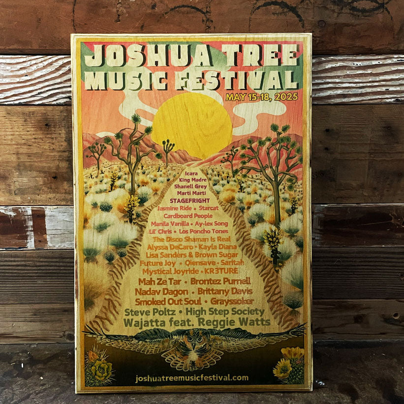 Spring '25 Wooden Poster - Art by CJ Troxell